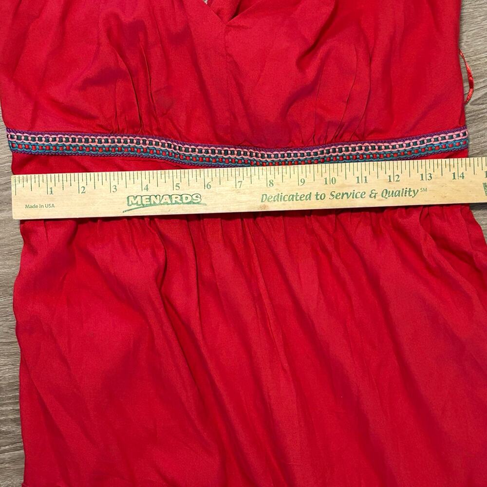 Vince Camuto Radiant Red Halter Maxi Dress NWT Size L Rio Grande 2 Boho - Picture 15 of 15